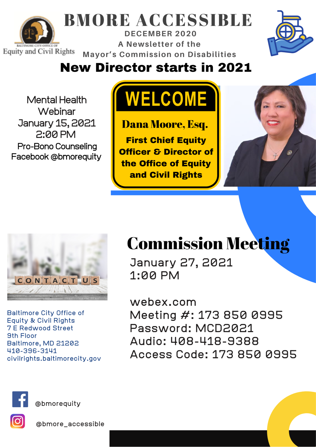 Mayor's Commission on Disabilities Newsletter