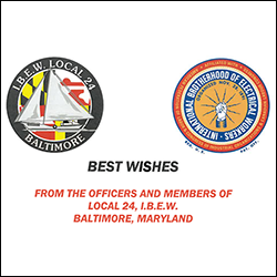 Logos of Local 24, IBEW